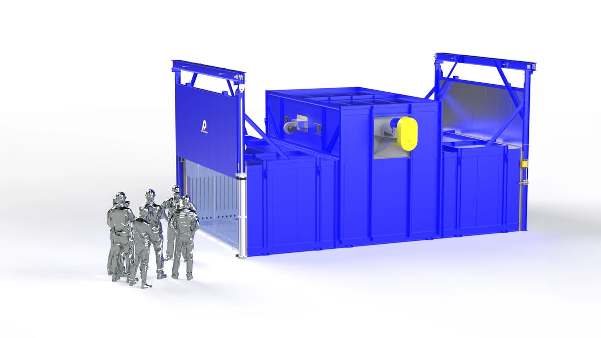 Natural Gas Heated Walk-In Composite Curing Oven for Large Steel COPV Composite Curing
