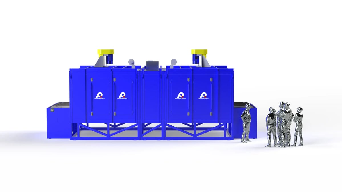 Continuous Tempering Oven System for Heat-Treated Wear Parts (Construction Edges & Dozer End Bits)