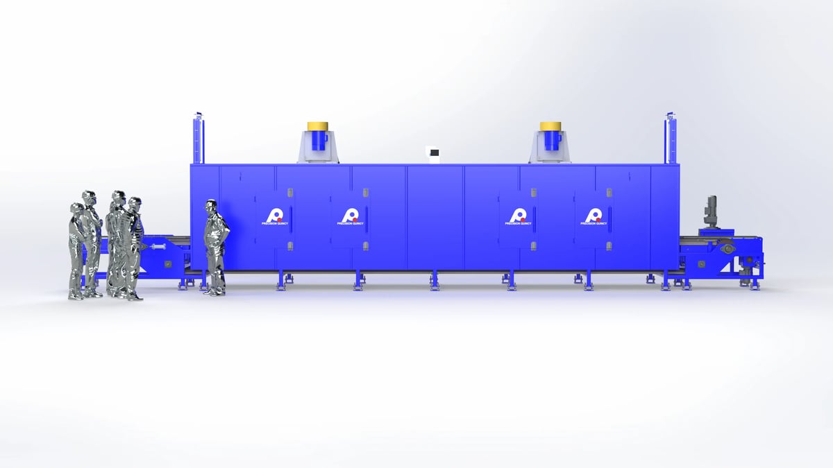 Polyurethane Cure Oven for Automated Polyurethane Forklift Wheel Manufacturing