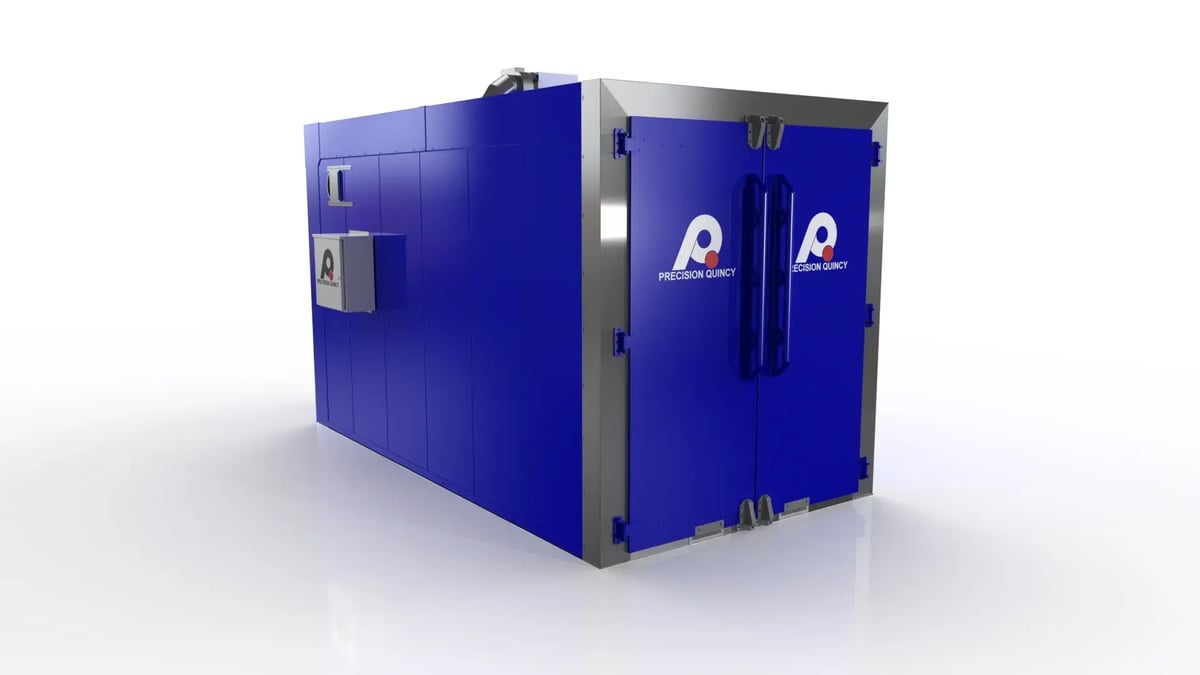 Natural Gas Heated Walk-In Oven for Industrial Repair and Heat Treat Processing
