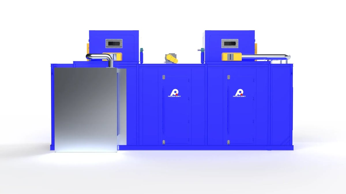 Natural Gas Heated Conveyor Curing Oven for Modular Flow-Line Powder Coating of Office Furniture Components