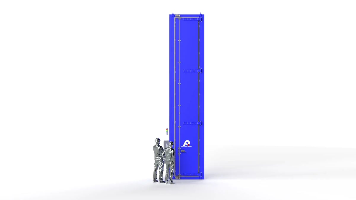 Electric Heated Vertical Batch Oven for Curing Tall Carbon Fiber Tubes