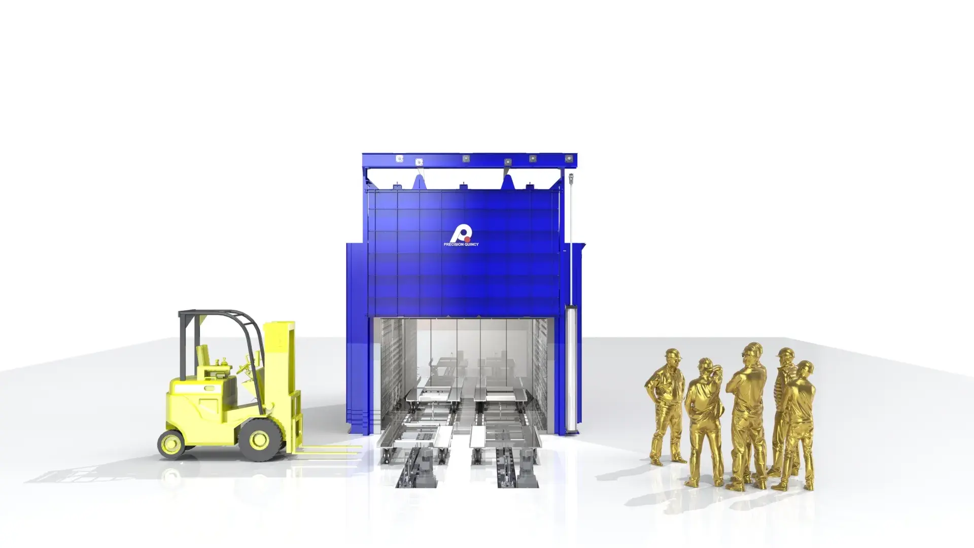 Natural Gas Direct Fired Fiberglass Heat Cleaning Batch Oven System for Fiberglass Binder Removal
