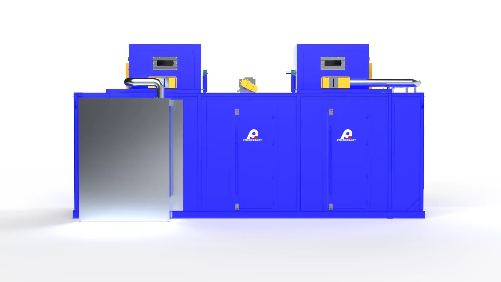 Natural Gas Heated Conveyor Curing Oven for Modular Flow-Line Powder Coating of Office Furniture Components
